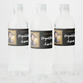 Persoonlijke foto afstuderen waterfles etiket (Flessen)