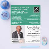 Persoonlijke foto, audioloog, audiologie flyer (Enkel)