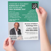 Persoonlijke foto, audioloog, audiologie flyer (Hand)