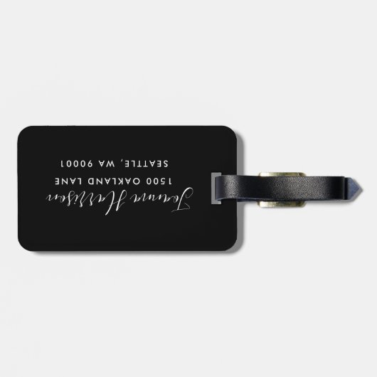 Persoonlijke foto bagagelabel (Achterkant horizontaal)