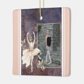 Persoonlijke foto Ballerina, kerstmis Keramisch Ornament (Links)