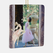 Persoonlijke foto Ballerina, kerstmis Keramisch Ornament (Rechts)