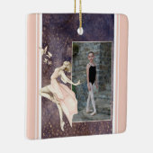Persoonlijke foto Ballerina, kerstmis Keramisch Ornament (Rechts)