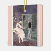 Persoonlijke foto Ballerina, kerstmis Keramisch Ornament (Links)