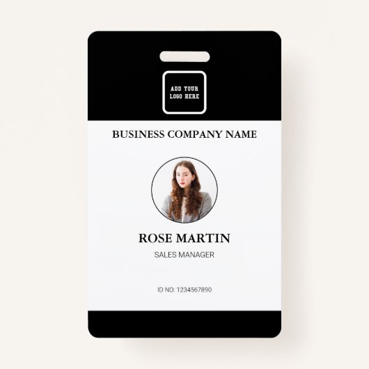 Persoonlijke foto Bedrijfs Personeel identiteitska Badge (Voorkant)