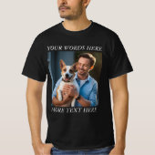 Persoonlijke foto & bericht t-shirt (Voorkant)