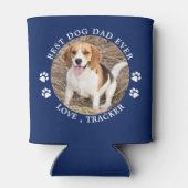 Persoonlijke foto Best Dog Dad ooit Blikjeskoeler (Achterkant)