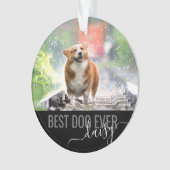 Persoonlijke foto Best Dog Ever Modern Ornament (voorkant)