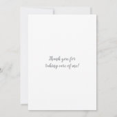 Persoonlijke foto beste dierenarts ooit bedankkaart (Achterkant)