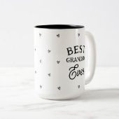 Persoonlijke foto Beste grootmoeder ooit Tweekleurige Koffiemok (Voorkant rechts)