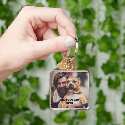 Persoonlijke foto beste hond ooit sleutelhanger (Hand)