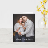 Persoonlijke foto Beste papa ooit Kaart (Gele Bloem)