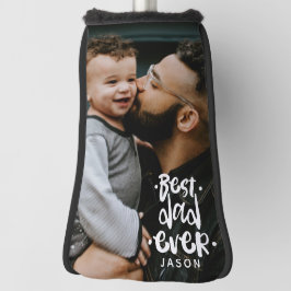 Persoonlijke foto Beste papa ooit naamoverlay Golfheadcover