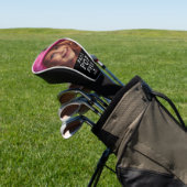 Persoonlijke foto Beste Pop ooit zwart-wit Golfheadcover (Insitu)