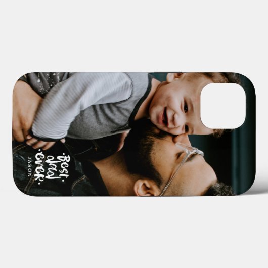 Persoonlijke foto Beste vader ooit - Overlay Case-Mate iPhone Case (Achterkant (horizontaal))