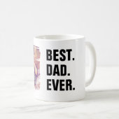 Persoonlijke foto Beste vader ooit vaderdag Koffiemok (Voorkant rechts)