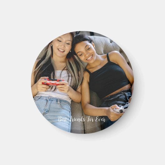 Persoonlijke foto Beste vrienden voor altijd Magneet (Voorkant)