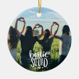 Persoonlijke foto BFF vriendschap Bestie Squad Keramisch Ornament