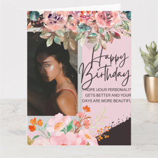 Persoonlijke foto Birthday Briefkaart