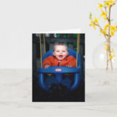 Persoonlijke foto Birthday Kaart (Gele Bloem)