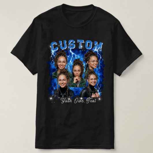 Persoonlijke Foto-Bootleg T-shirt (Design voorkant)