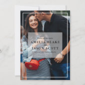 Persoonlijke foto bruiloft kaart (Voorkant)