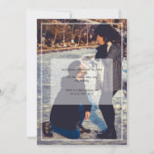 Persoonlijke foto bruiloft kaart (Achterkant)