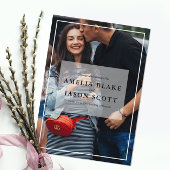 Persoonlijke foto bruiloft kaart