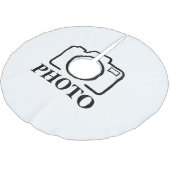 Persoonlijke foto Bruiloft Modern Cute Elegant Kerstboom Rok (Gekanteld)