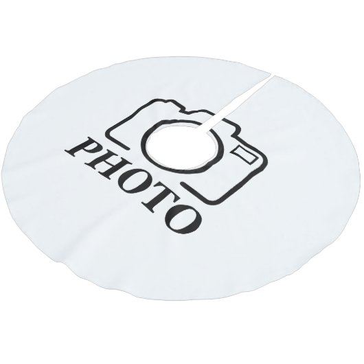 Persoonlijke foto Bruiloft Modern Cute Elegant Kerstboom Rok (Gekanteld)