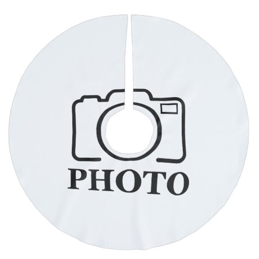 Persoonlijke foto Bruiloft Modern Cute Elegant Kerstboom Rok (Voorkant)