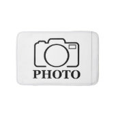 Persoonlijke foto bruiloft modern leuk elegant badmat (Voorkant)