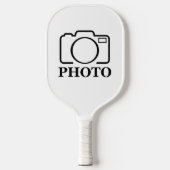 Persoonlijke foto bruiloft modern leuk elegant pickleball paddle (Voorkant)