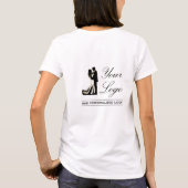Persoonlijke foto bruiloft modern leuk elegant t-shirt (Achterkant)