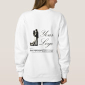 Persoonlijke foto bruiloft modern leuk elegant trui (Achterkant)