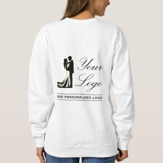 Persoonlijke foto bruiloft modern leuk elegant trui (Achterkant)