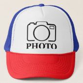 Persoonlijke Foto Bruiloft Modern Liefelijk Elegan Trucker Pet (Voorkant)