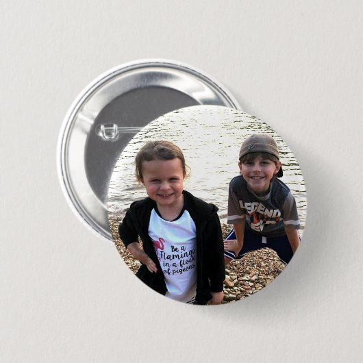 Persoonlijke foto-Button Ronde Button 5,7 Cm (Voorkant /achterkant)