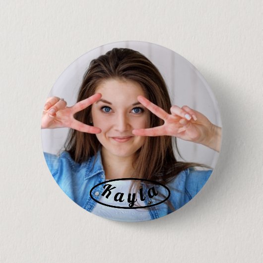 Persoonlijke foto-Buttonnen Ronde Button 5,7 Cm (Voorkant)
