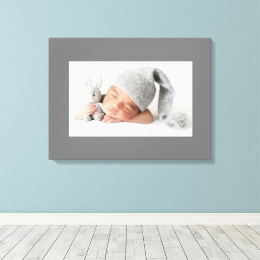 Persoonlijke foto canvas afdruk (Insitu (Houten vloer))