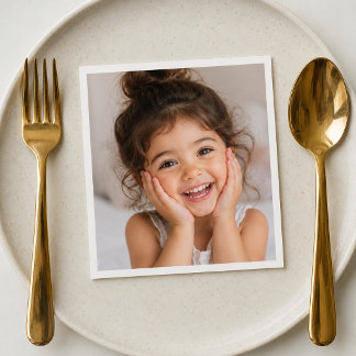 Persoonlijke foto cocktail servetten | Aangepaste