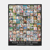 Persoonlijke foto Collage 90 Square Afbeeldingen Fleece Deken (Voorkant)