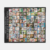 Persoonlijke foto Collage 90 Square Afbeeldingen Fleece Deken (Voorkant (Horizontaal))