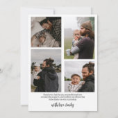 Persoonlijke foto Collage First Vaderdag Kaart (Achterkant)