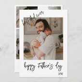 Persoonlijke foto Collage First Vaderdag Kaart (Voorkant / Achterkant)