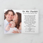 Persoonlijke foto Collage First Vaderdag Kaart (Binnen)