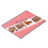 Persoonlijke foto Collage Life is beter met Dog Notitieboek (Linkerzijde)