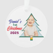 Persoonlijke foto Daniel's 1e Kerstboom Ornament (voorkant)