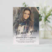 Persoonlijke foto Dank u kaart (Staand voorkant)