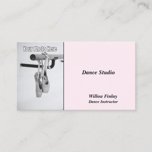 Persoonlijke Foto Dansstudio Visitekaartjes (Voorkant)